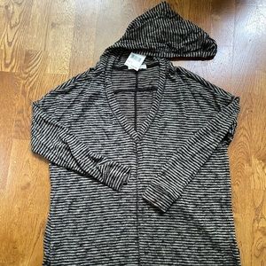 NWT Lush super soft striped hoodie size S